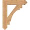 Ekena Millwork Merced Arts & Crafts Smooth Bracket, Western Red Cedar, 5 1/2"W x 30"D x 36"H BKT06X30X36MRC03SWR - alternate 2